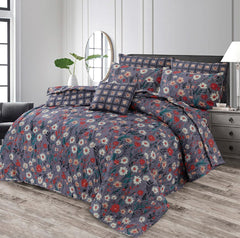7 Pcs Comforter Set King Size Design KCC 051