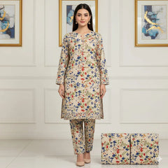 2 Pcs Unstitched Digital Print Suit J-0566