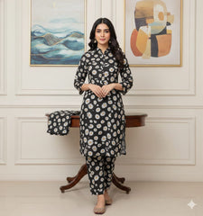 2 Pcs Unstitched Digital Print Suit J-0632