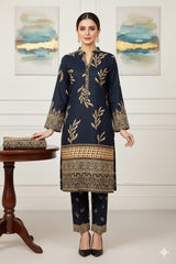 2 Pcs Unstitched Digital Print Suit J-059