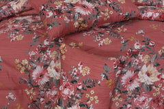 Double Bed 6 pc Winter Razai Set (Heavy Filling) RZ-Hit Pink