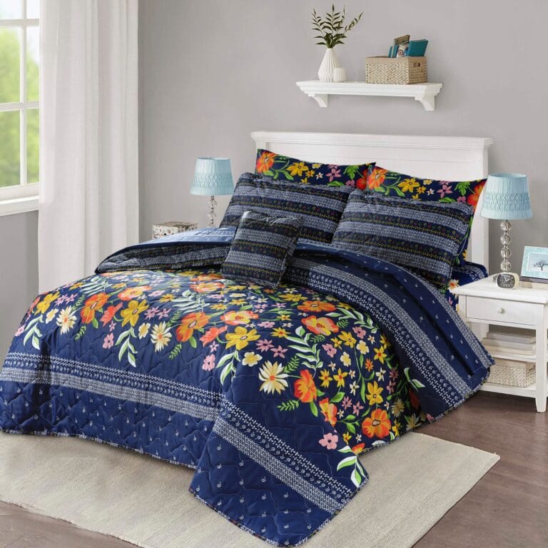 7 Pcs Comforter Set King Size Design KCC 055