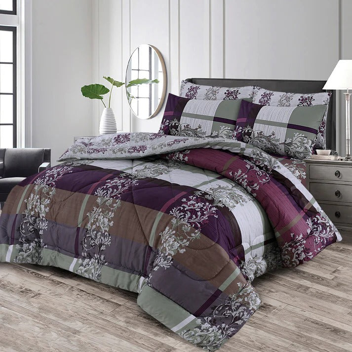 Double Bed 6 pc Winter Razai Set (Heavy Filling) Nishat-Baddar