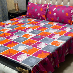 Frill King Size Bed Sheet Set 021