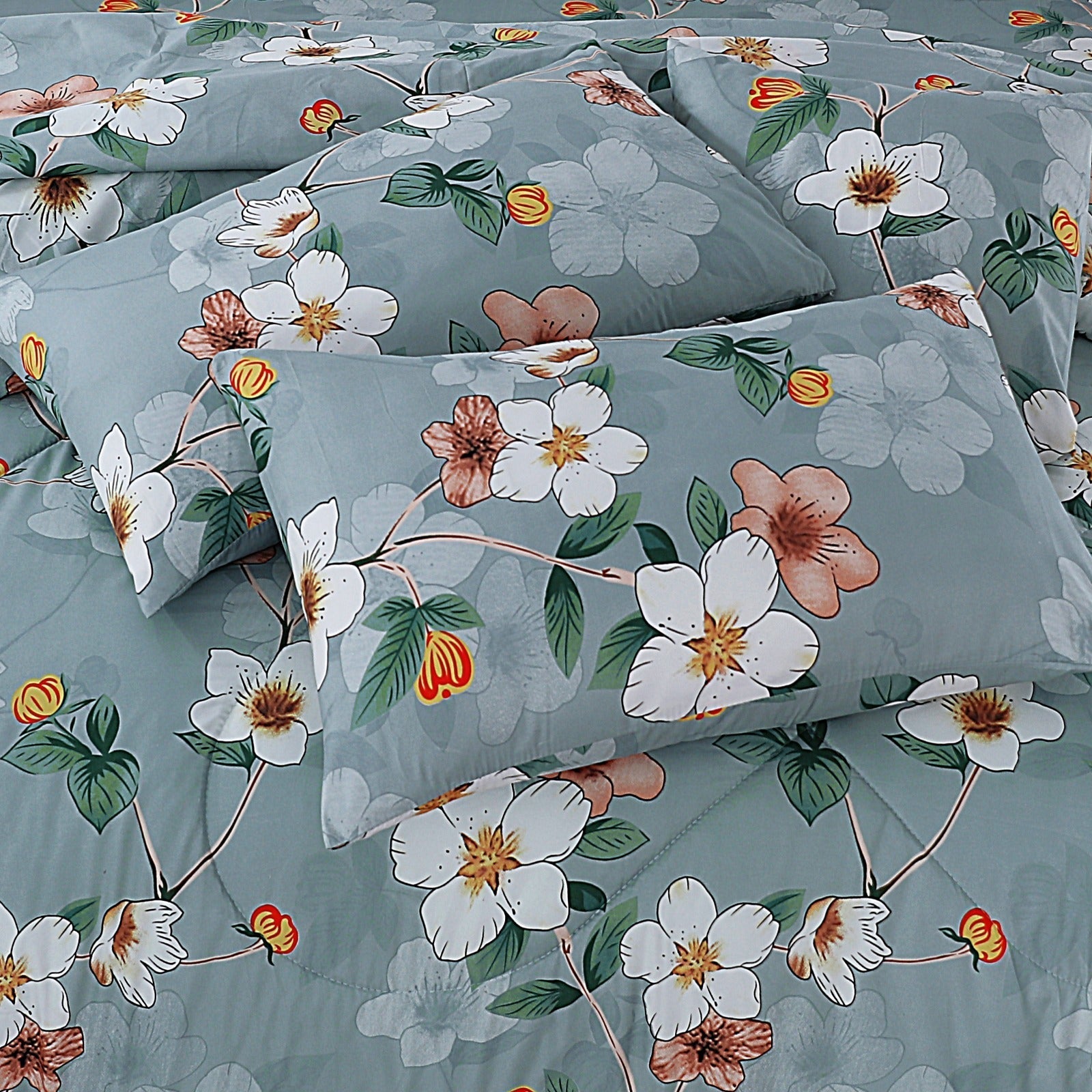 Double Bed 6 pc Winter Razai Set (Heavy Filling) DZ-06