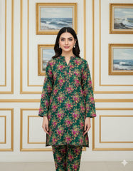 2 Pcs Unstitched Digital Print Suit J-0631
