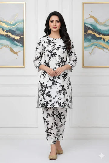 2 Pcs Unstitched Digital Print Suit J-043