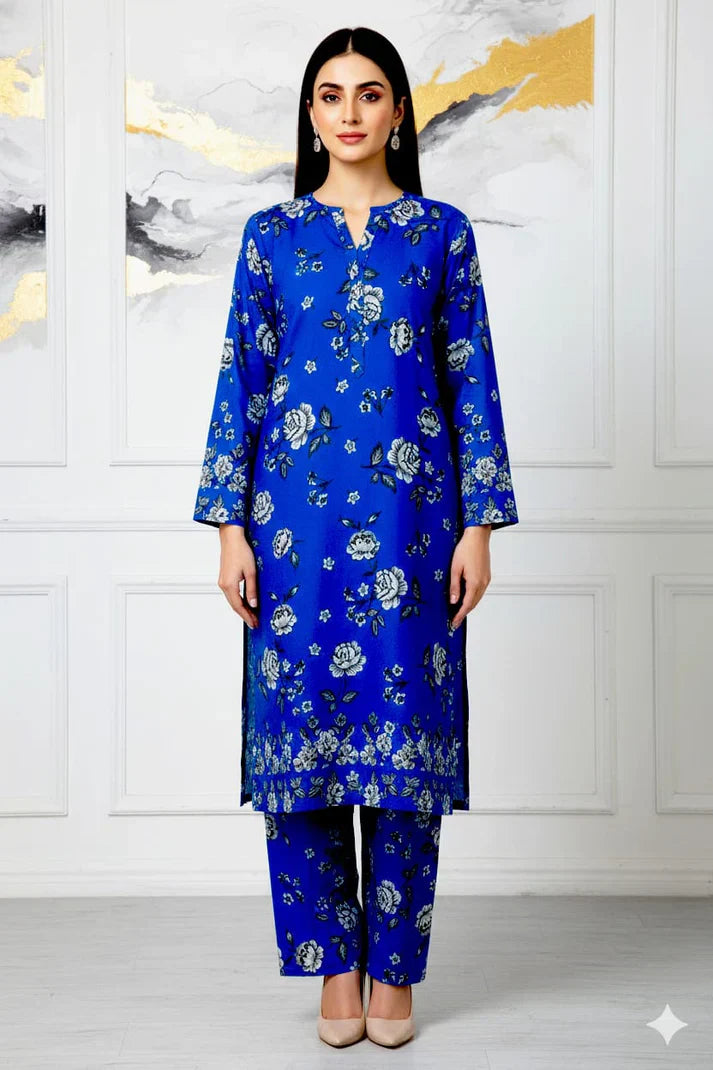 2 Pcs Unstitched Digital Print Suit J-0576