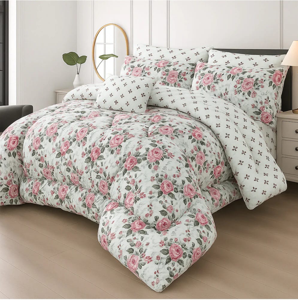 Winter Quilt/Razai Set SH-20 (Heavy polyester Filling)
