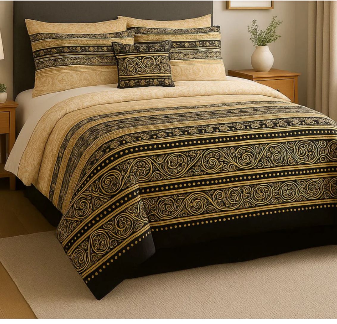 Winter Quilt/Razai Set SH-38 (Heavy polyester Filling)