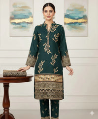 2 Pcs Unstitched Digital Print Suit J-0573