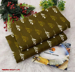 2 Pcs Unstitched Digital Print Suit J-0578
