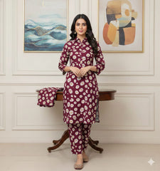 2 Pcs Unstitched Digital Print Suit J-0630