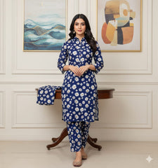 2 Pcs Unstitched Digital Print Suit J-0629
