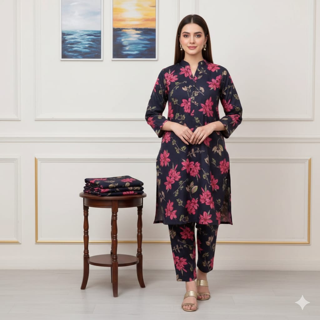 2 Pcs Unstitched Digital Print Suit J-0613