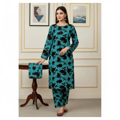2 Pcs Unstitched Digital Print Suit J-0600