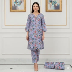2 Pcs Unstitched Digital Print Suit J-0611