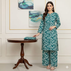 2 Pcs Unstitched Digital Print Suit J-055