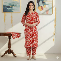 2 Pcs Unstitched Digital Print Suit J-055
