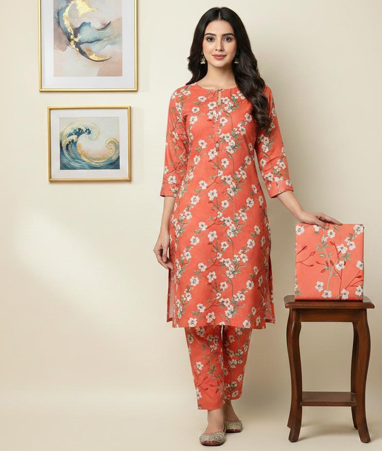 2 Pcs Unstitched Digital Print Suit J-0588